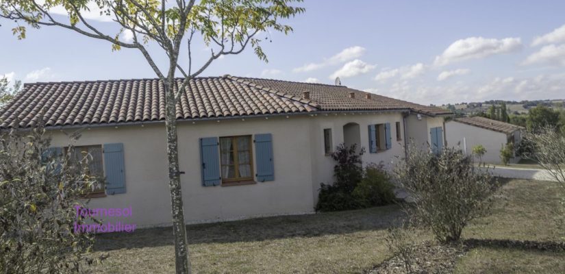 Beautiful single storey villa with pool and garage on a block of land of 1900 m2